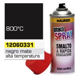 Spray Pintura Resistente Altas Temperaturas Negro Mate 400 ml