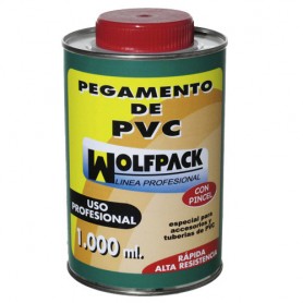 Pegamento Pvc  Wolfpack  Con Pincel 1000 ml