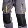 Pantalones Largos DeTrabajo Multibolsillos Resistentes Rodilla Reforzada GrisAmarillo Talla 3840 S