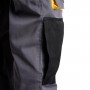Pantalones Largos DeTrabajo Multibolsillos Resistentes Rodilla Reforzada GrisAmarillo Talla 3840 S