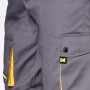 Pantalones Cortos DeTrabajo Multibolsillos Resistentes GrisAmarillo Talla 5052 XL