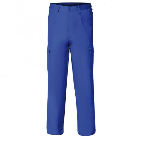 Pantalon De Travail Long Couleur Bleu Multipoches Résistant Taille 40