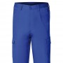 Pantalon De Trabajo Largo Color Azul Multibolsillos Resistente Talla 60