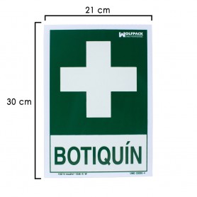 Cartel Botiquin 30x21 cm       