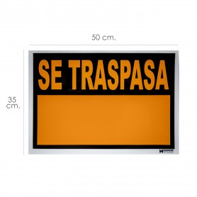 Cartel Se Traspasa 50x35 cm 