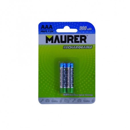 Pile Maurer Rechargeable HR-3AAA Blister 2 Pièces