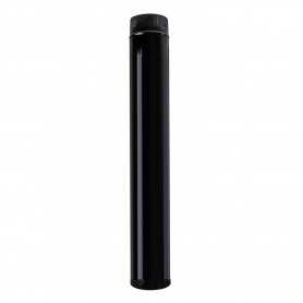 Wolfpack Tubo de Estufa Acero Vitrificado Negro Ø 100 mm Ideal Estufas de Leña Chimenea Alta resistencia Color Negro