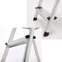 Oryx Escalier Aluminium 3 Marches Pliable Utilisation domestique Antidérapante Légère et Résistante