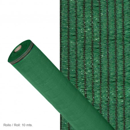 Malla Sombreo 90 Rollo 1 x 10 metros Reduce Radiación Protección Jardín y Terraza Regula Temperatura Color Verde Claro