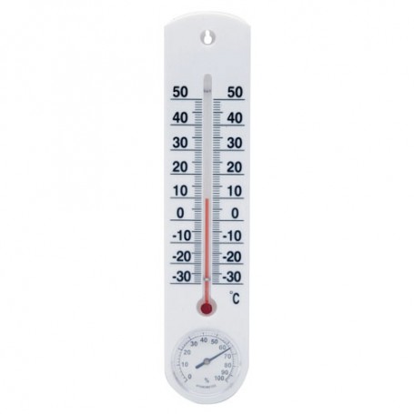Termometro ParedJardin Con Higrómetro Plástico 25 cm