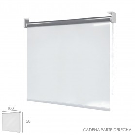 Mampara Cortina Enrollable PVC Transparente Medidas 100 x 150 cm Cadena Lado Derecho