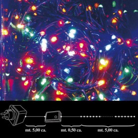 Luces Navidad 100 Leds Color InteriorExterior Ip44