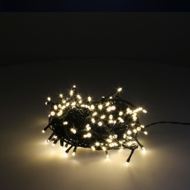 Guinalda Luces Navidad 500 Leds Color Blanco Calido Luz Navidad Interiores y Exteriores Ip44